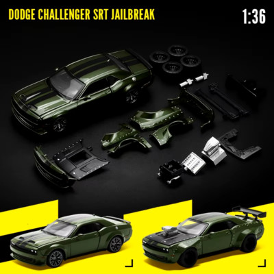 Assembly Version 1:36 Challenger SRT Jailbreak Alloy Modified Sports Car M