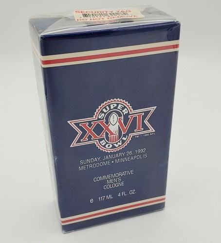 Rare Sealed NFL SUPER BOWL XXVI COLOGNE 01/26/1992 METRODOME MINNEAPOLIS NOS NEW