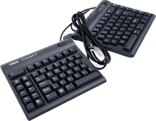 Kinesis Freestyle 2 Adjustable Keyboard UK Curved Ergonomic PC Win USB-C BOXED - Picture 3 of 11