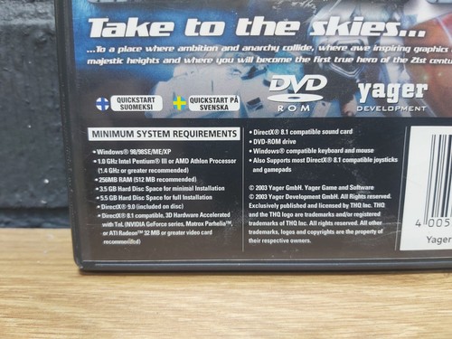 Yager - Simulación de Vuelo de Combate - PC CD-ROM Juego Retro Clásico Videojuego - Imagen 4 de 4