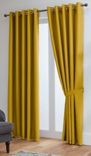 Blackout Curtains Thermal Ready Made Eyelet Ring- Energy Saving + Free Tie Backs