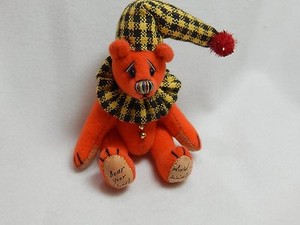 World of Miniature Bears 2.5/" Plush Bear Checkers-Green #1036 Collectible Bear