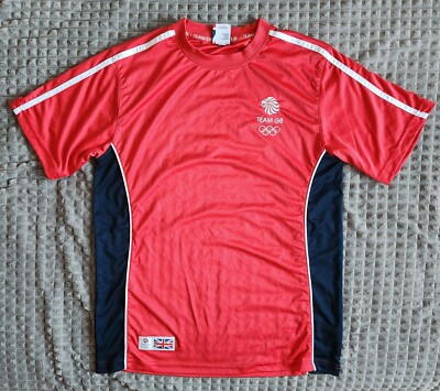 Team GB England Great Britain Shirt Kit Jersey Top Tee Red Olympic