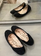 Sam Edelman Ballet Flats With Sparkly Spikes Size 8