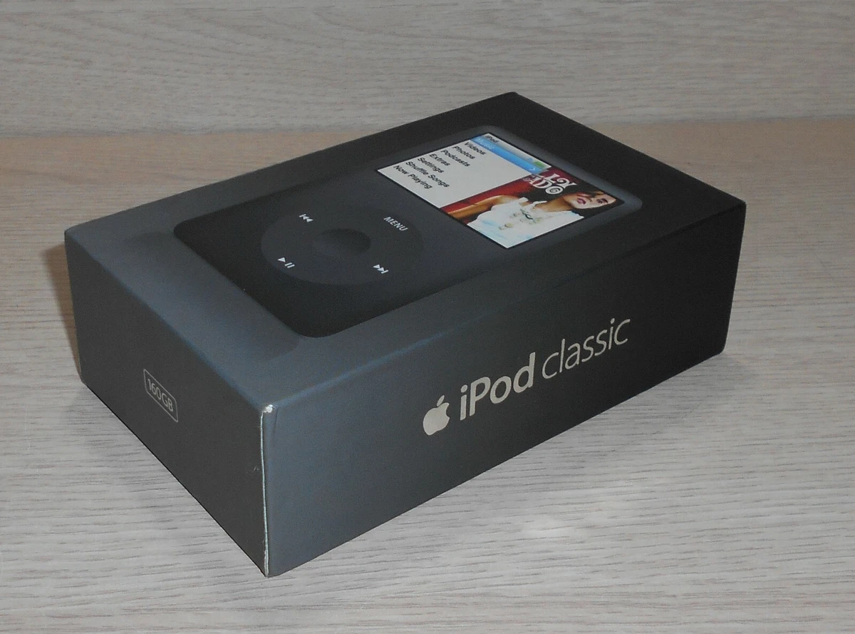 APPLE IPOD CLASSIC 160GB BLACK 2007 MB150ZO/A ONLY EMPTY BOX ONLY