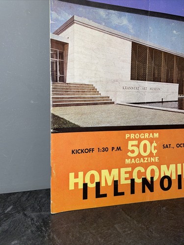 1961 (10/21) College Football Program, Minnesota Gophers @ Illinois Illini ~ Fr - Picture 2 of 5
