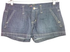 Forever 21 Women's 26 Dark Blue Denim Casual Jean Shorts Cotton / Spandex Blend