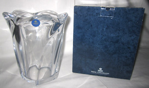 1825 HolmeGaard Denmark Crystal GALAXI Vase