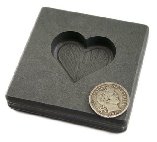 2 Unzen Valentinstag Herz Gold hohe Dichte Graphit Form 1 Unze Silber Halskette - Bild 3 von 4