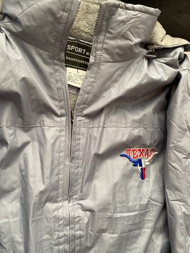 Texas Longhorn Zip Up Jacket Coat Embroidered Mens Size L - Picture 9 of 12