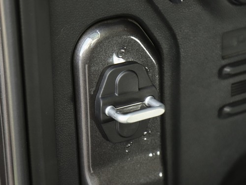 Cubiertas protectoras de cierre de puerta de automóvil para Jeep Wrangler JL JLU 2018+ negro - Imagen 6 de 6