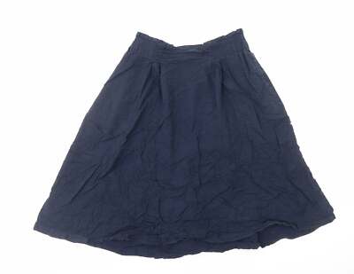 Marks and Spencer Damen Blau Viskose Mischung Swing Rock Größe 10