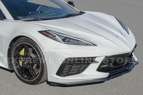 Para Corvette C8 de 20 | GM Z51 Paquete Pintado Negro Delantero Parachoques Divisor de Labios - Imagen 5 de 12