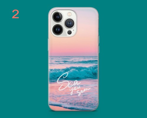 Beach Sunset Phone Case Ocean Phone Cover for iPhone 16 15 14 13 12 11 Samsung - 第 10/11 張圖片