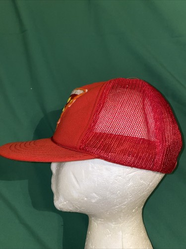 Vintage 90s Rip Curl Australia Hat Snap Back Red Accrolite - Picture 3 of 7