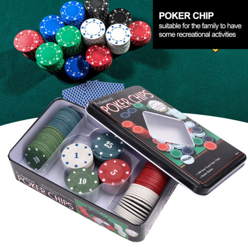 100pcs / Box Poker Chips Family Educational Digital Chips Poker Chips Set - Picture 1 of 10