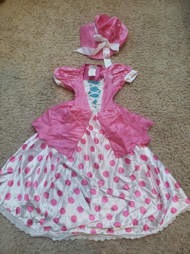 Princess Paradise Sz S 5-6 Bo Peep Bonnet Polka Dot Toy Story Halloween Costume
