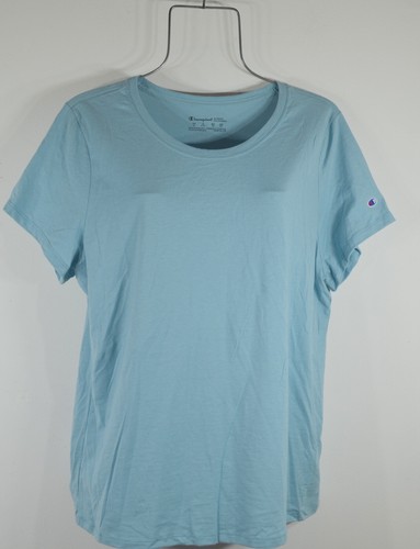Champion Women's T-shirt XL Blue Green Logo Short Sleeve Top Shirt Blouse NWT - Picture 8 of 10