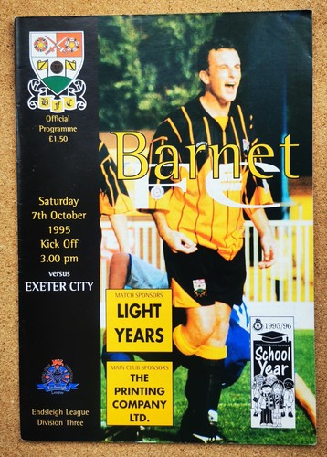 Programme Barnet Football Club Underhill (The Bees) Programmes - Various Years - Picture 27 of 35
