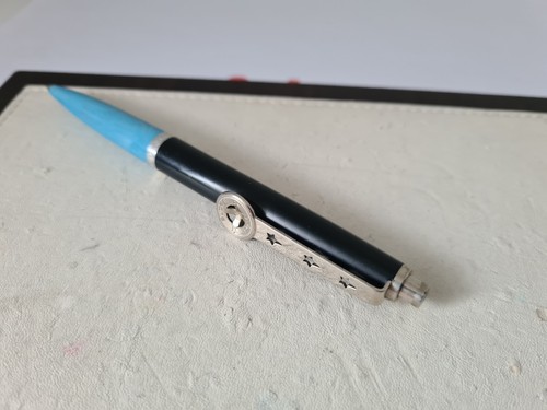 GEHA Jeans Kugelschreiber Kult Jugend 70er Jahre neue Mine Vintage - Picture 3 of 3