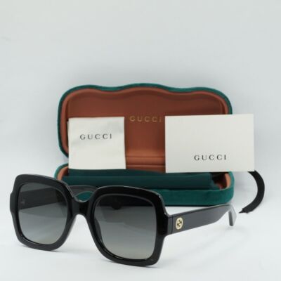 GUCCI GG1337S 002 Shiny Black/Gradient Gray Polarized 54-22-140