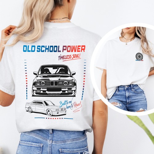 Camiseta Coche Retro M3 E30 - "Old School Power, Timeless Soul" | Classic Bimmer - Imagen 2 de 38