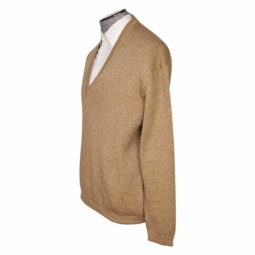 Vintage 1950s Mens Sweater Wool V-Neck by Jacques Fath - L - Bild 2 von 7