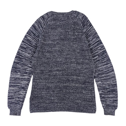 G-Star RAW Suzaki Knit Sweater Men's Large Sartho Blue/Ivory Chunky Ribbed L/S - Picture 4 of 11