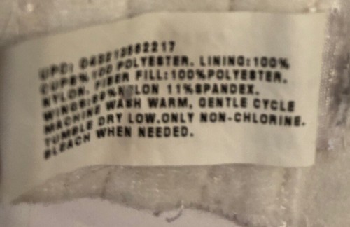 Kmart PINK Brand Wireless Bra 40DD White Soft Cup Bright Stripes Style RN 42000 - Picture 7 of 15