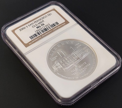 2006 S San Francisco Old Mint Commemorative Silver Dollar, MS 70 by NGC! - Picture 2 of 4