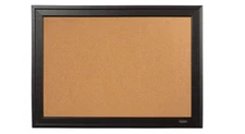 Framed Corkboard Bulletin Cork Board Black Frame Office Reminder Home Wall Mount