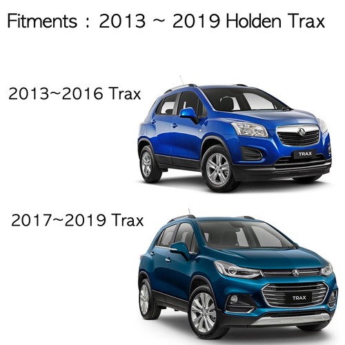 Smoke Tinted weathershields weather shields 4p for 2013 ~ 2019 Holden Trax - Picture 2 of 10