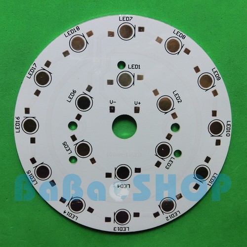18W Round Aluminum PCB 98mm for High Power LED Lamp Spot Light Bulb 18x1W 18x3W - Picture 2 of 3