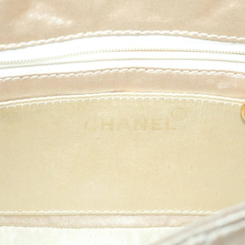 Chanel Diana Beige Silk Shoulder Bag Authentic - Picture 9 of 21
