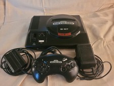 Sega Genesis Console Black with 1 controller, original power supply & rf switch