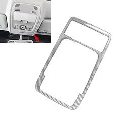 Real Carbon Fiber Silver Interior Reading Light Panel Trim Fits 09-16 A4 S4
