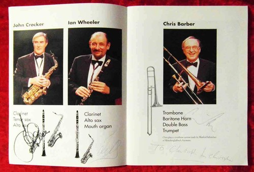 Tourprogramm Chris Barber Jazz & Blues Band - Signiert - - Bild 2 von 5