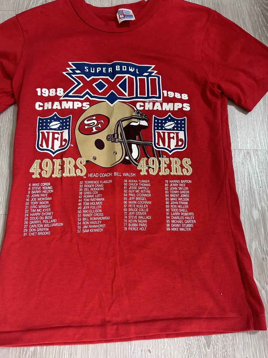 VTG San Francisco 49ers 1988 Super Bowl Champions Roster NFL