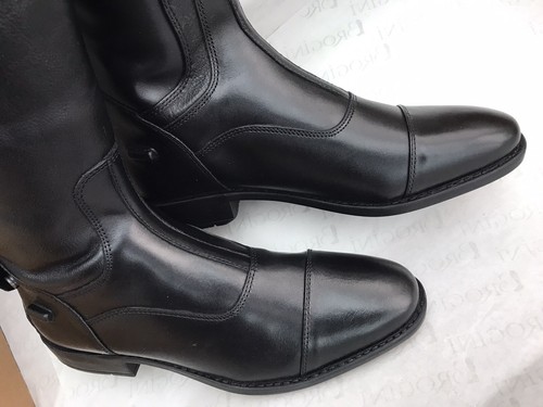 STIVALI EQUITAZIONE BROGINI CASPERIA V2 NERI UK 6,5/40 NUOVI IMBALLATI £119,99 - Foto 4 di 15
