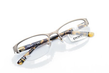 DKNY DY 5653 1227 Satin Bronze/Tortoise 51-17-135 Half Frames Flex Hinges R693