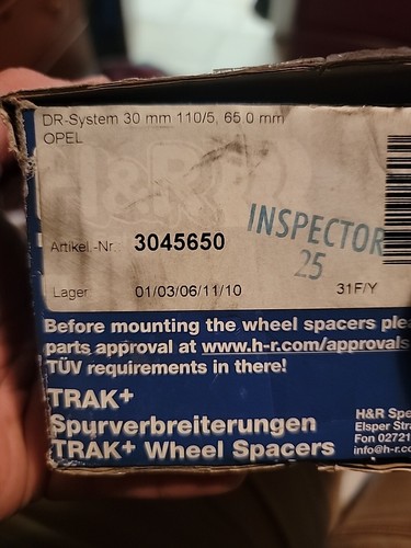 H&R 3045650 for 15mm DR Wheel Spacers 5x110 Center Bore 65 Bolt Thread 12x1.5 - Picture 2 of 12
