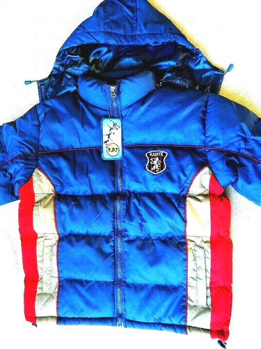 nwt boys winter jacket coat insulated hooded water resistant puffer size 12- 14 - Picture 4 of 4