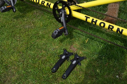 Thorn Me n u2 Three Seat Tandem bicycle in Yellow. Excellent Condition. Deore. - Picture 22 of 24