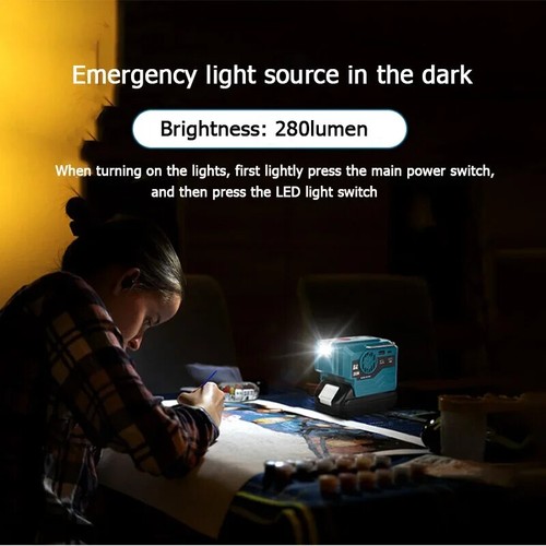 200W Outdoor Inverter for Makita, Bosch, Dewalt & Milwaukee 18V Batteries - Picture 6 of 26