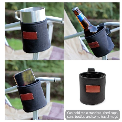 Camping Chair Cup Holder Beach Chair Side Drink Bottle Holder Accessory DIY - Picture 4 of 5