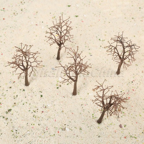 10Pc Plastic 12cm Brown Model Bare Trunk Tree Train Railway Scene Layout Diorama - Picture 6 of 12