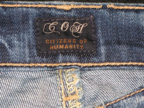 Citizens Humanity Dita Petite Bootcut Jeans Wm Sz 25 Blue Distressed+Stretch L31 - Picture 9 of 10