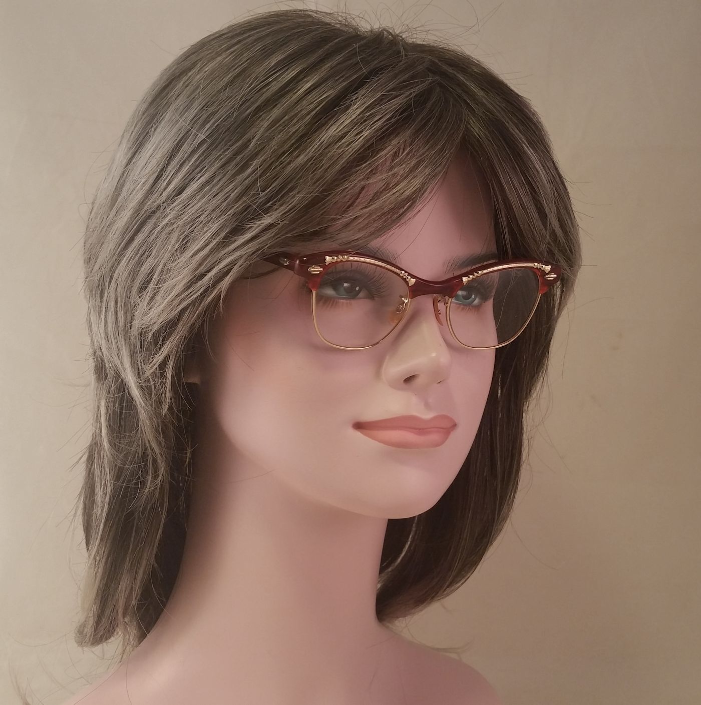 ART CRAFT Cat Eye True Vintage/Antique Eyeglasses and Case - Picture 7 of 12