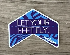 Authentic Wahoo Fitness Let Your Feet Fly Sticker Decal