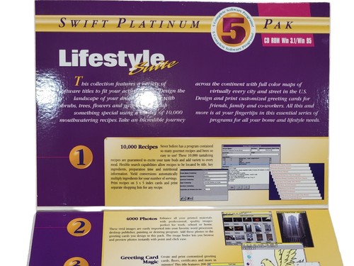 Swift Computer Software Lifestyle Suite 5 Pak Kompletttitel CD ROM NOS - Bild 2 von 8